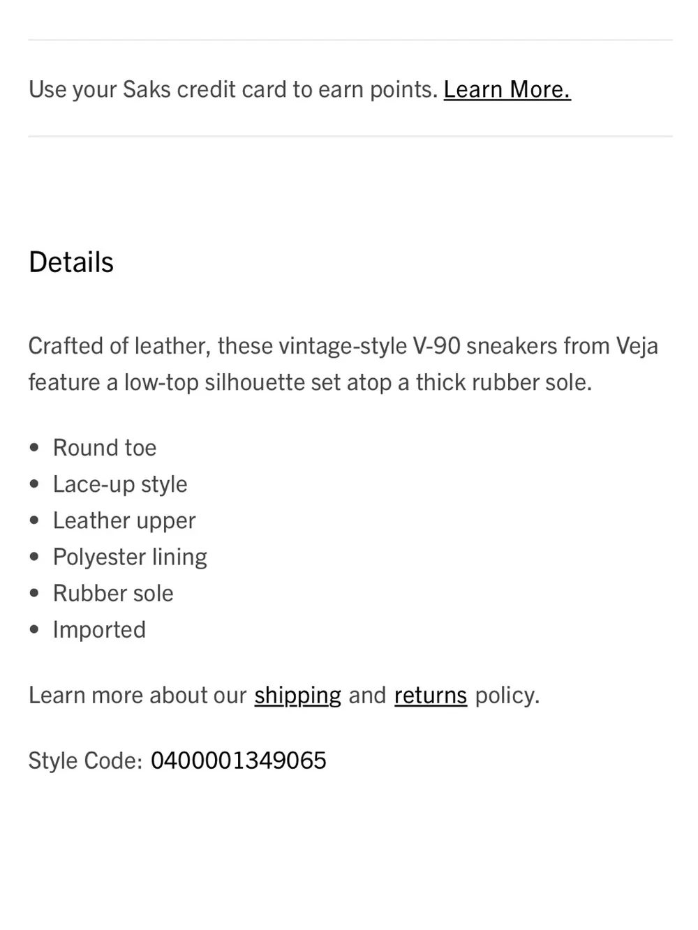 Veja vintage style